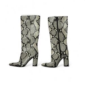 International Concepts Snake Print High Boots Womens Size 7 Day In New York Vibe